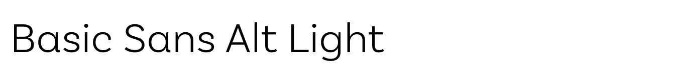 Basic Sans Alt Light image